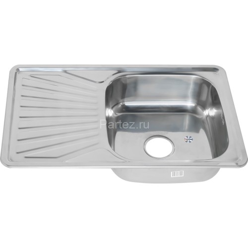 Мойка 7848 U MELANA 0,8/180 врезная прямоугольная с сифоном (123 t *10)