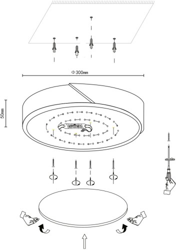 Потолочный светильник Velante 445-407-01