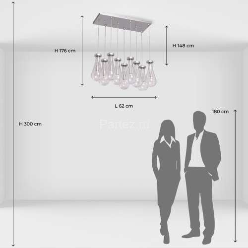 Подвесной светильник DeMarkt 657014109