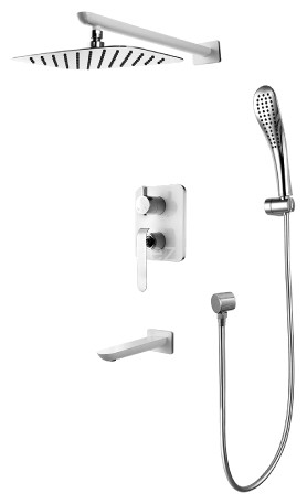 Смеситель Lemark Melange LM4922CW для ванны и душа, встраиваемый