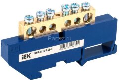 Шина нулевая на DIN-изол. ШНИ-8х12-6-Д-С IEK YNN10-812-6D-K07