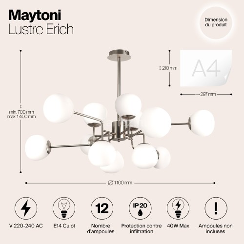 Потолочная люстра Maytoni MOD221-PL-12-N