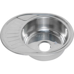 Мойка 5745 U MELANA 0,8/180 врезная овальная с сифоном (125 ta *12)