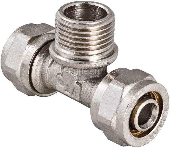 Тройник обжимной с наружней резьбой 26х3/4"х26 VALTEC