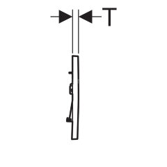 Кнопка смыва Geberit Sigma 30, двойной смыв, хром матовый