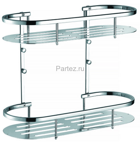 Полка двухэтажная Azario, хром (AZ-837-2)