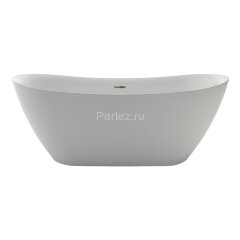 Ванна акриловая Azario GOLDFIELD 1700х750х650 свободностоящая, в комплекте с сифоном и металлической