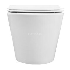 Унитаз подвесной Creo Ceramique 360х520х365 с системой смыва &quot;Tornado&quot;, в комплекте с быстросъемным 