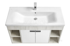 Тумба под раковину AQUATON Флай 100 подвесная, дуб крафт (1A237501FAX10)