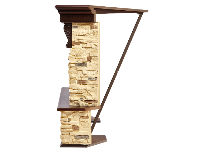 Портал угловой Electrolux Pietra 25 U сланец натуральный/темный дуб