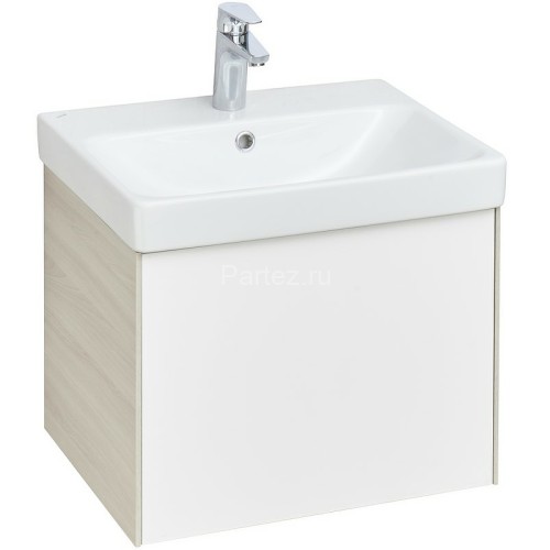 Тумба под раковину AQUATON Асти 55 подвесная, белая (1A263101AXD70)