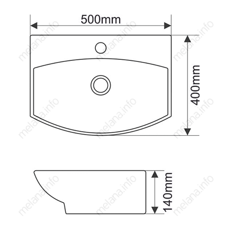 Раковина MELANA MLN-78014C