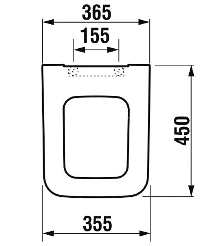 Крышка-сиденье для унитаза Jika PURE стальные петли, микролифт, быстросъемное