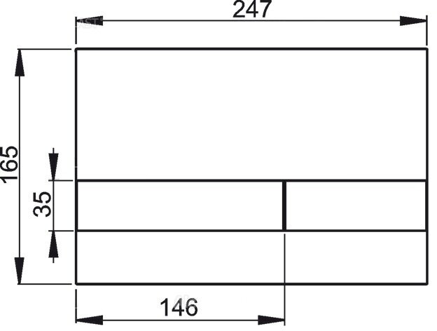 Кнопка смыва Alcadrain, Черная/хром-матовая (M1728-2)