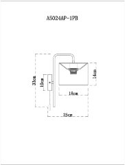 Бра Arte Lamp A5024AP-1PB