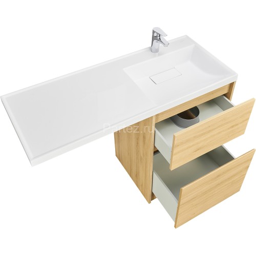 Тумба под раковину Aquaton Лондри 60 без фасада, дуб Сантана (1A266901LH0C0)