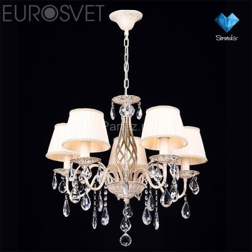 Подвесная люстра Eurosvet 10054/5 белый с золотом