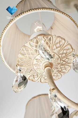 Подвесная люстра Eurosvet 10054/5 белый с золотом