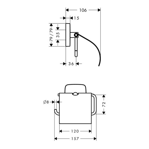 41508000 PuraVida Держатель для туалетной бумаги