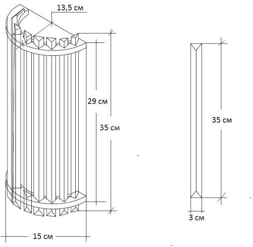 Бра Garda Decor 62GDW-D007K5B/350