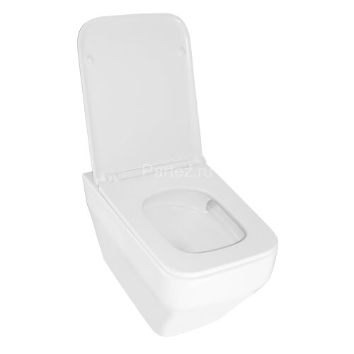 Унитаз подвесной Azario MONEO 530х365х370 безободковый, слив "Торнадо", в комплекте с быстросъемным 