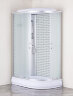 Душевая кабина Loranto 120х80х215 поддон 20 см, белый кирпичный узор, стекло 4 мм, профиль хром (CS-66120-20L FW 120)