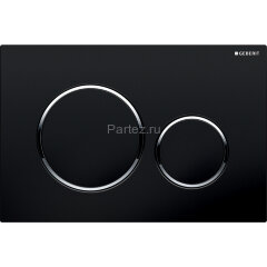 Кнопка смыва Geberit Sigma 20, двойной смыв, черная (115.882.KM.1)