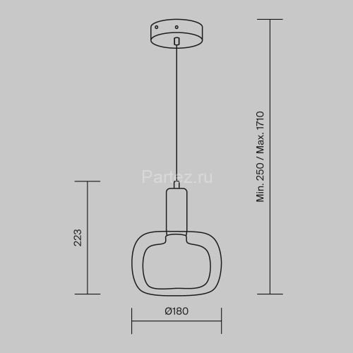 Подвесной светильник Maytoni MOD411PL-01G