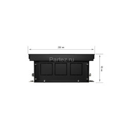 Конвектор внутрипольный Royal Thermo ATRIUM-90/200/2000-DG-U-NA