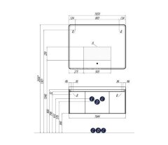 Зеркало AQUATON Шерилл 105 подсветка, сенсорный выключатель (1A206402SH010)