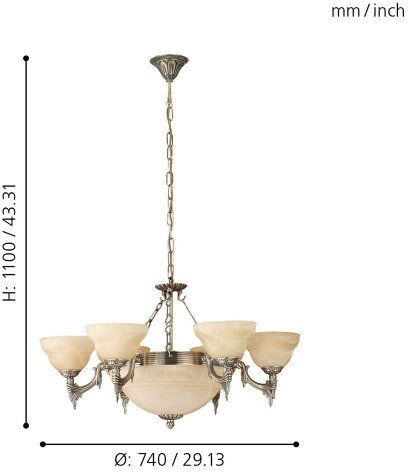 Подвесная люстра Eglo 85858