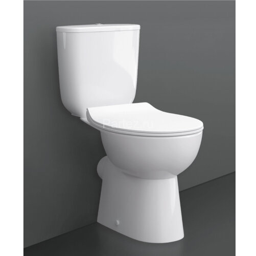 Унитаз-компакт КЕРАМИН Гольф R с сиденьем Slim микролифт, белый