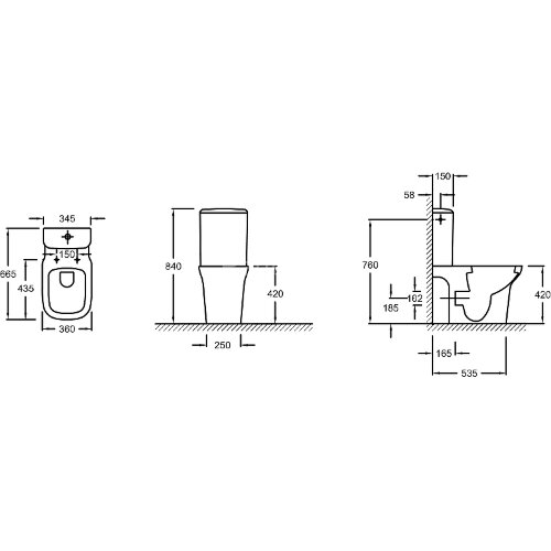 Чаша напольного унитаза Jacob Delafon Vox белый (UJN102-00)