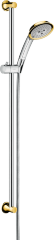 27841090 Raindance Classic Душевой набор 100 3jet со штангой 90 см, хром/золото