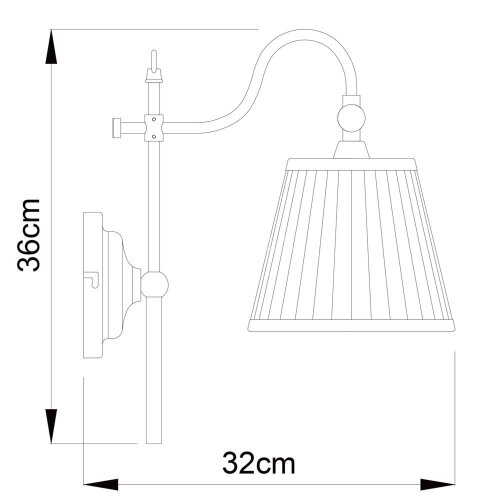Бра Arte Lamp A1509AP-1PB