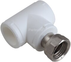 Тройник с накидной гайкой PPR D25х3/4" Aquapipe