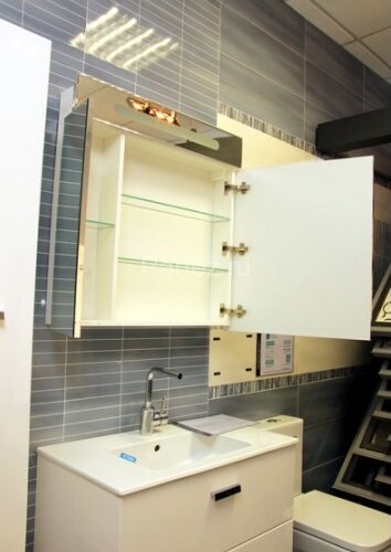 VICTORIA NORD Шкаф зеркальный 800 мм