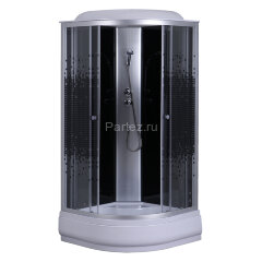 Душевая кабина Loranto 80х80х215 поддон 25см, мозаичный узор, прозрачное стекло 4мм, профиль хром (CS668025K80)