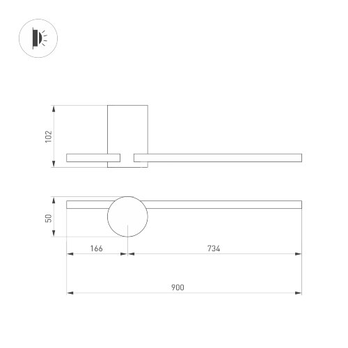 Настенный светильник Arlight 035684