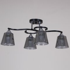 Потолочная люстра Reluce 06089-0.3-04 BK+CR