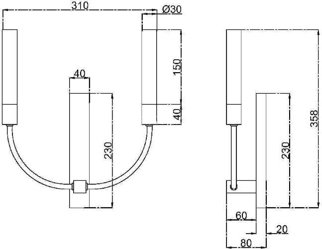Бра Maytoni MOD423WL-02C