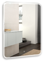 Зеркало AZARIO Стив 800х1000 c подсветкой и диммером, сенсор выкл (ФР-00001800)