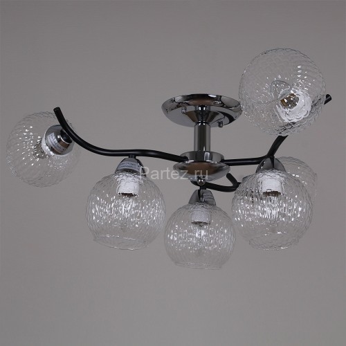 Потолочная люстра Reluce 07624-0.3-06 CR+BK