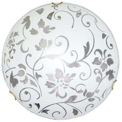 Светильник НПБ 01-2х60-139 М16 "Эрика" 300 60Вт E27 IP20 матов. бел./клипсы зол. (инд. упак.) Элетех