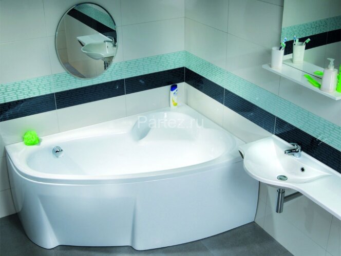 Ванна акриловая Ravak ASYMMETRIC 160x105 Правая белая