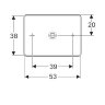 Раковина Geberit VariForm 55х40 см, белая (500.779.01.2)