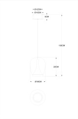 Подвесной светильник Divinare 5875/07 SP-15