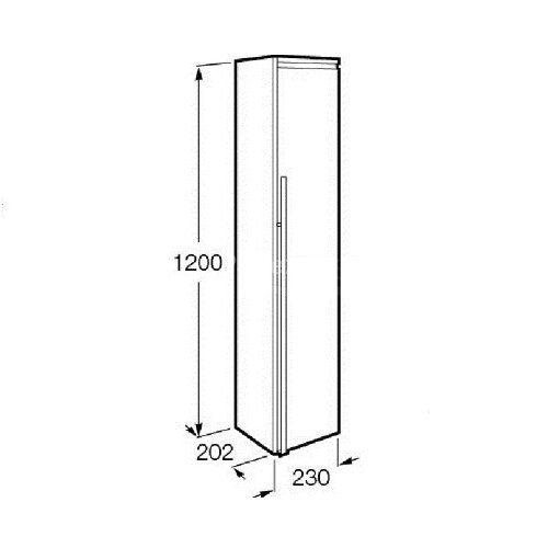 Шкаф-колонна Roca ANETO, правая, белая