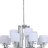 Подвесная люстра Newport 35408+4/C chrome без абажуров