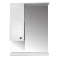 Зеркало-шкаф Loranto Моника 60 без светильника, левостороннее, 600х695х150